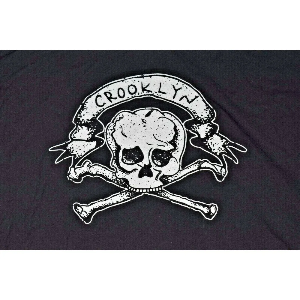 Crooklyn Men's Skull and Crossbones Black & White T-Shirt Size 2XL‎
